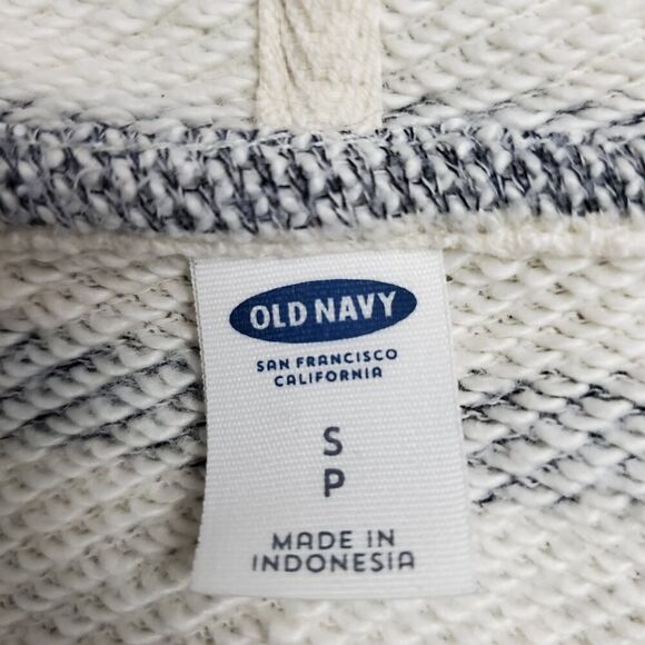 Old Navy Striped Hoodie Sweater Beige Black Size Small - Picture 3 of 8